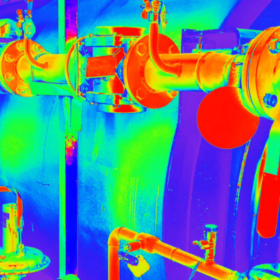 thermal imaging of thermal insulation system