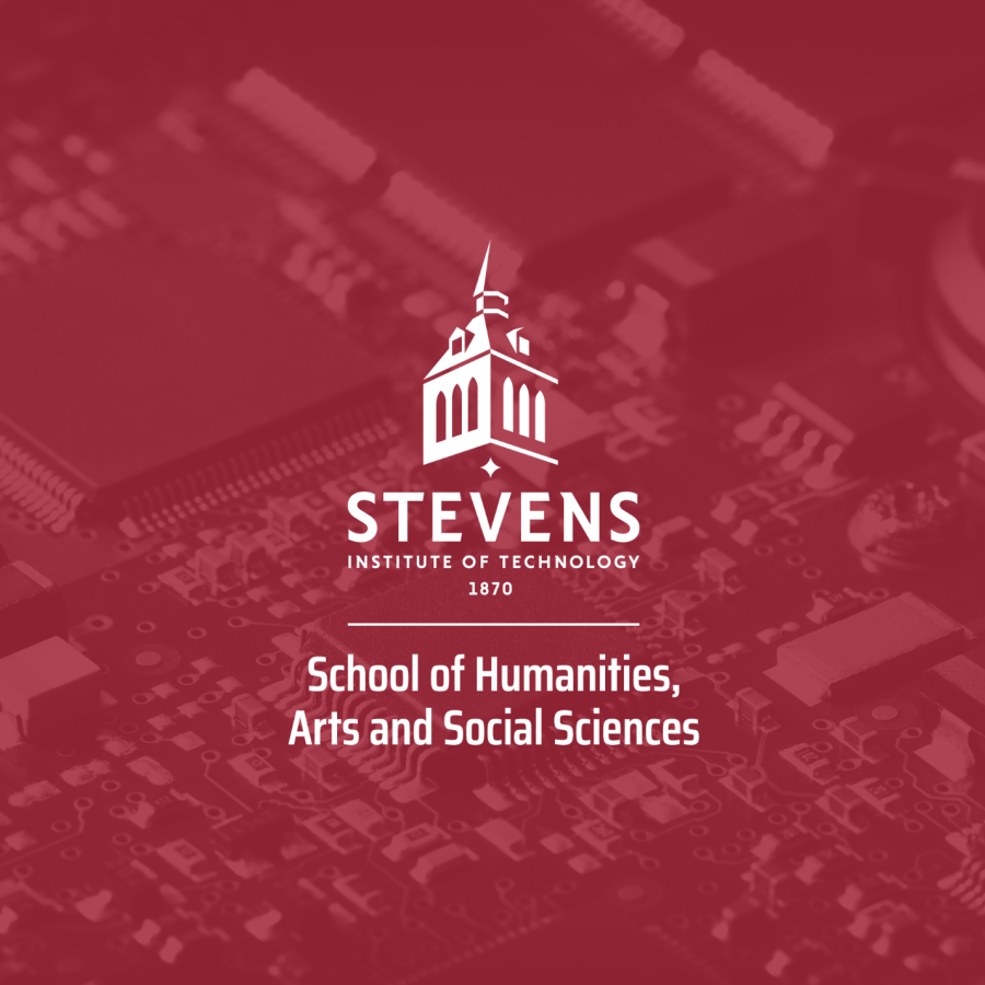 Graphic that shows the logo for the humanities arts and social sciences and hands typing at a computer