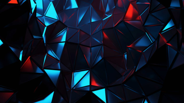 Abstract polygonal geometric surface