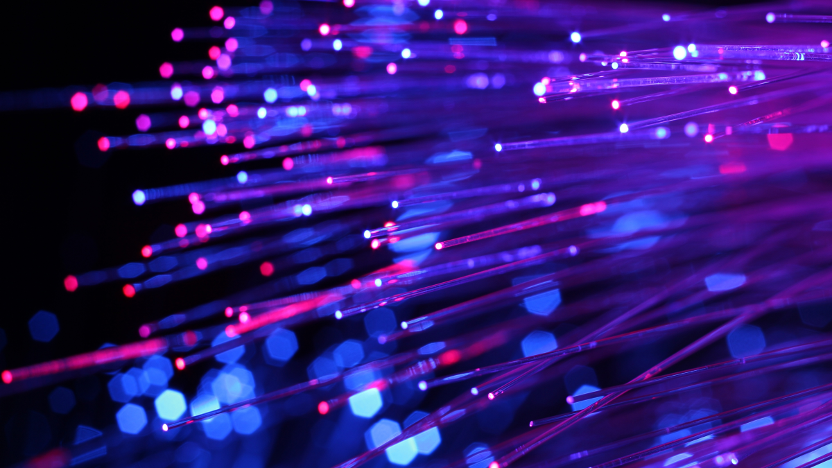 graphical depiction of fiber optics