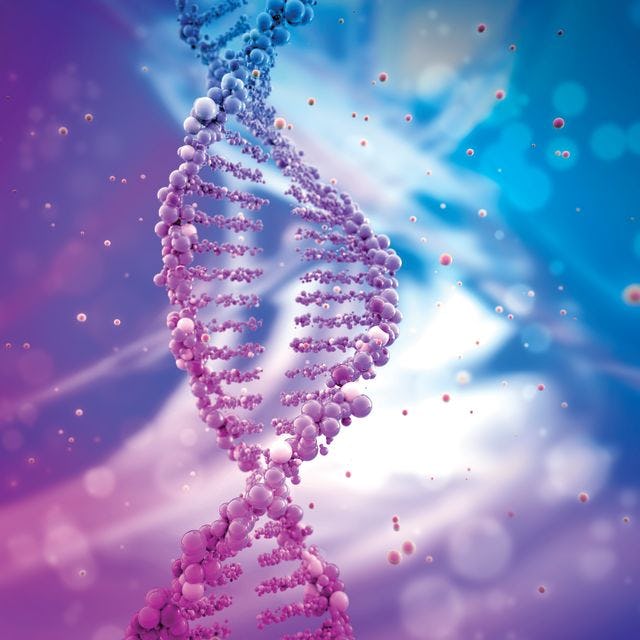 An abstract image of a dna strand