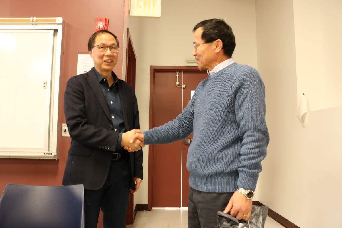 Dr. Kam W. Leong and Henry Du. CREDIT: Stevens