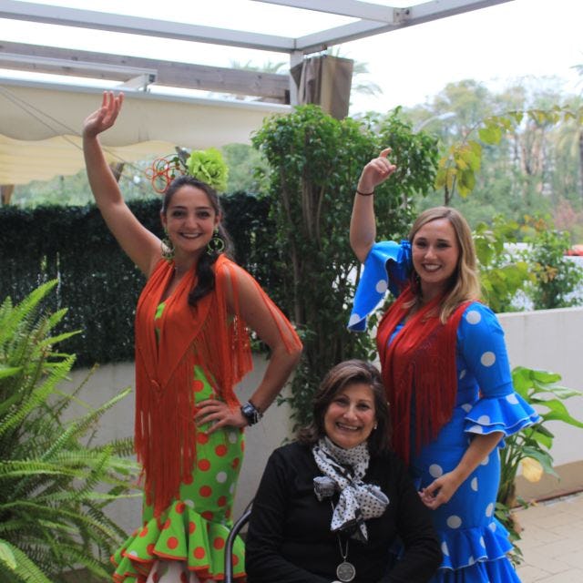 Gianna Fazio and 2 women in Spain