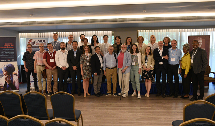 Group shot of various organizers and speakers at the LMDE Conference