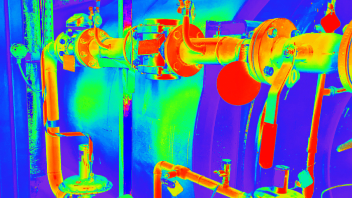 thermal imaging of thermal insulation system