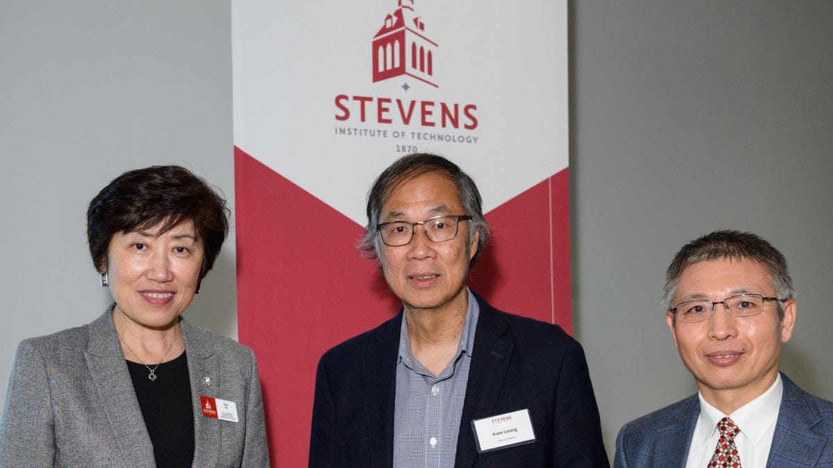 3 Stevens officials at CHI relaunch event November 2023