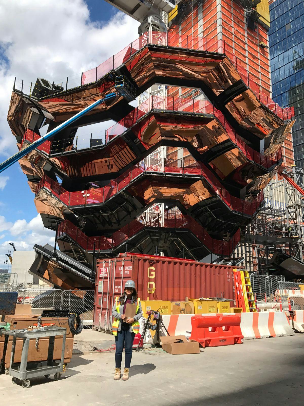 Pooja Waghmare at the Vessel in Hudson Yards