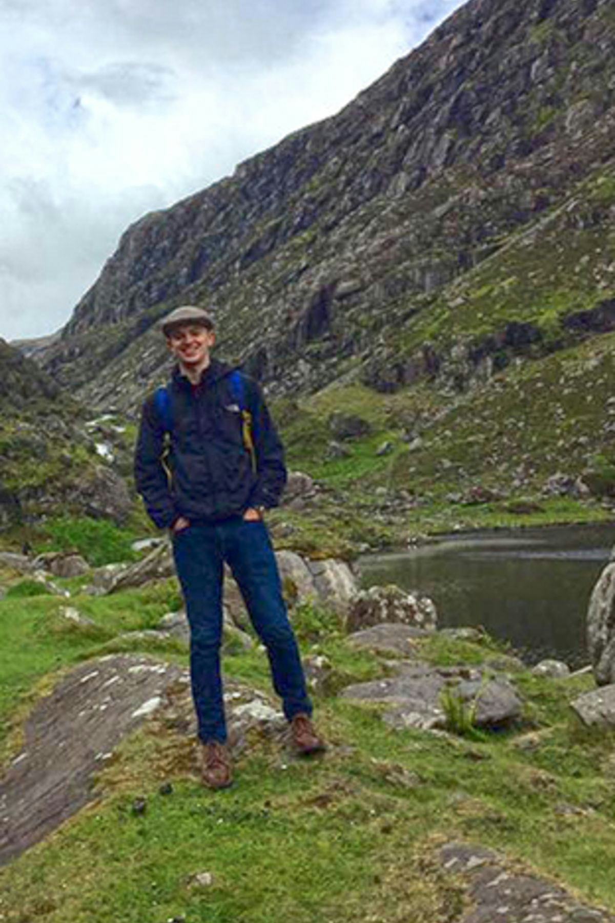 Jimmy Flaherty on a hike through Ireland.