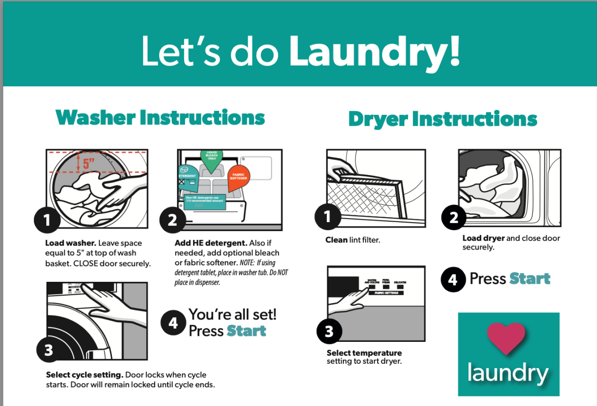 Laundry Room Instructions