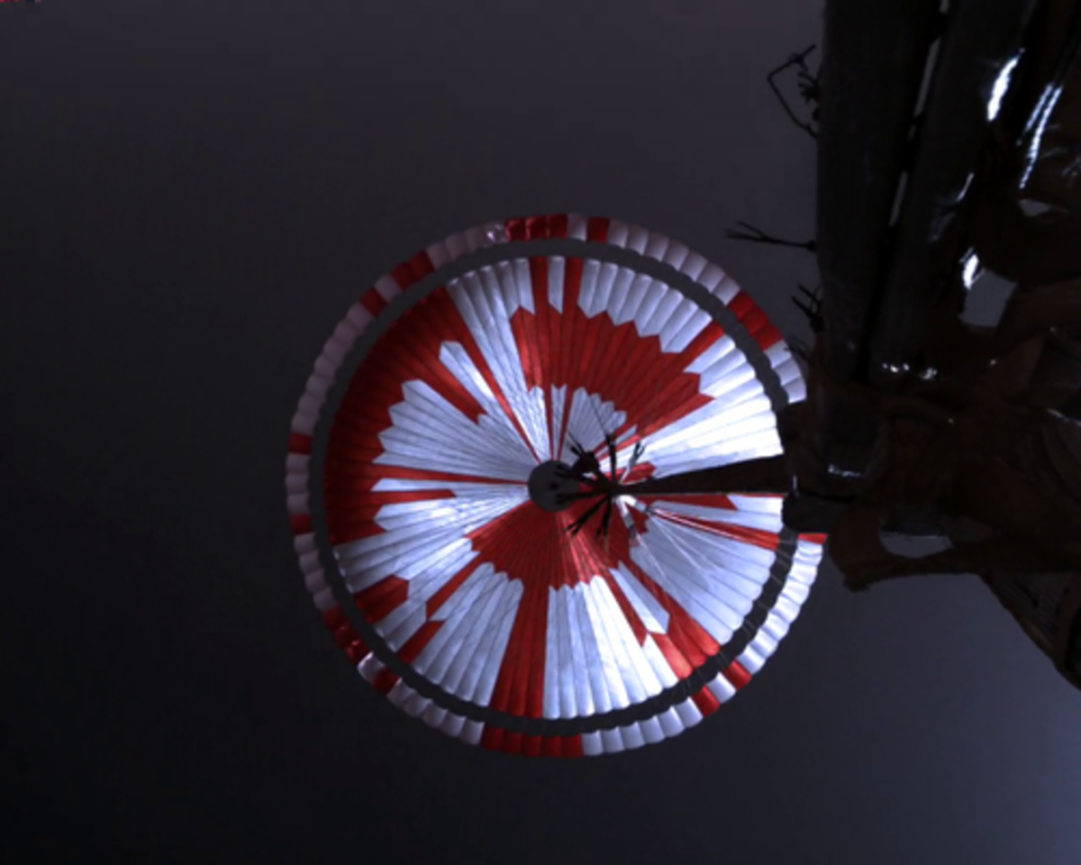 parachute in space
