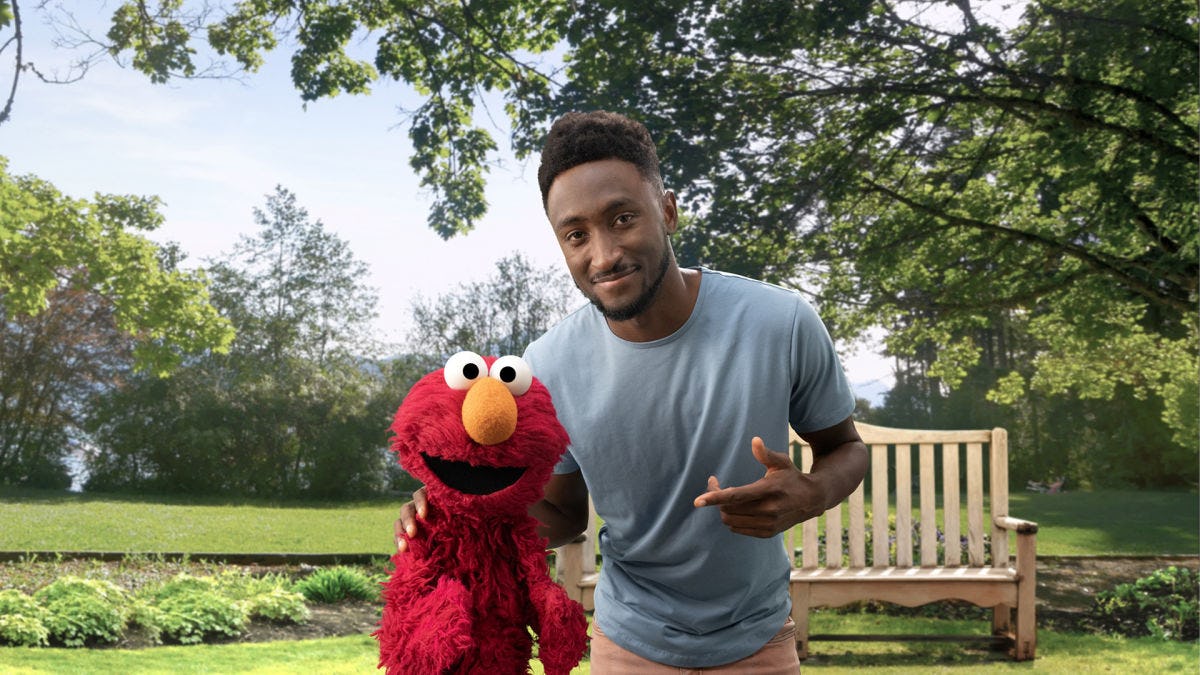 Marques Brownlee and Elmo