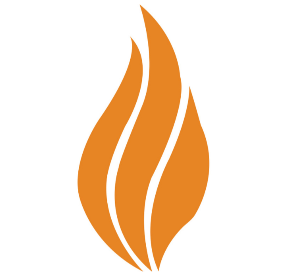 Orange flame representing the Stevens Lifetime Giving Societies