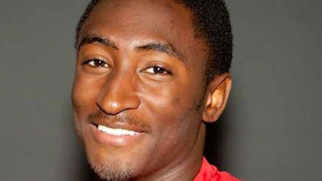 A headshot of Marques Brownlee