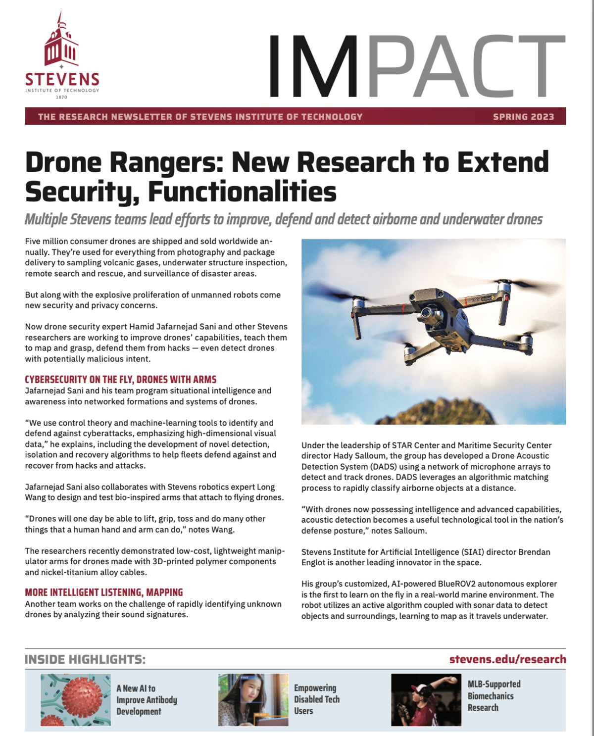 Cover of Spring 2023 issue of IMPACT