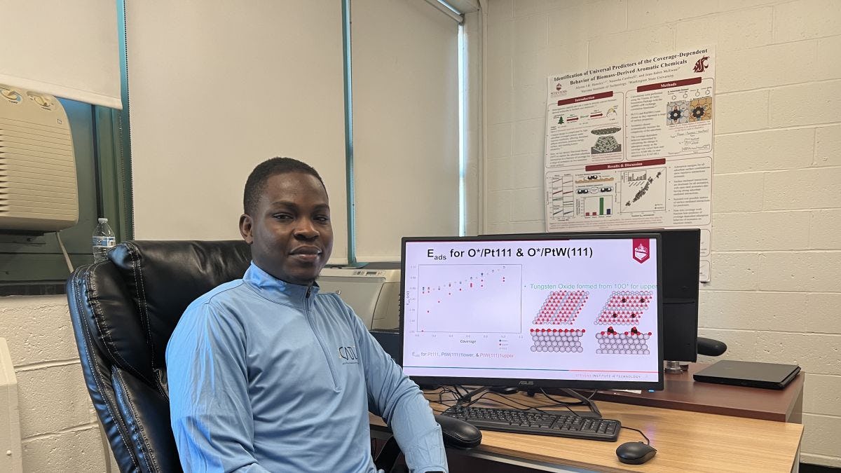 Chemical engineering Ph.D. student Ayodeji Omoniyi 