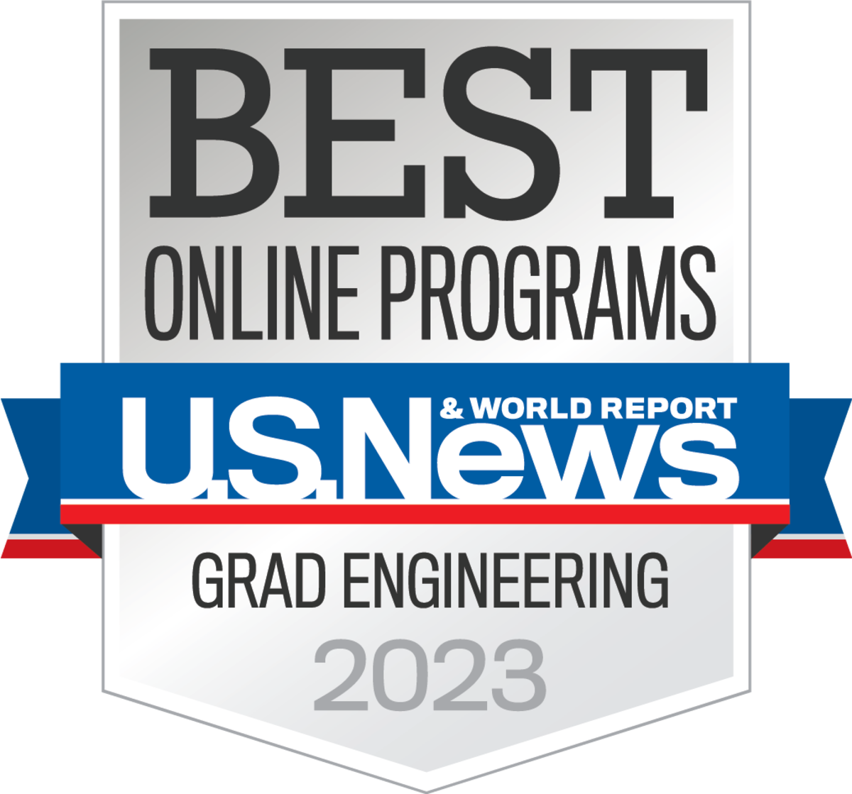 U.S. News and World Report 2023 Best Online Grad Engineering Badge