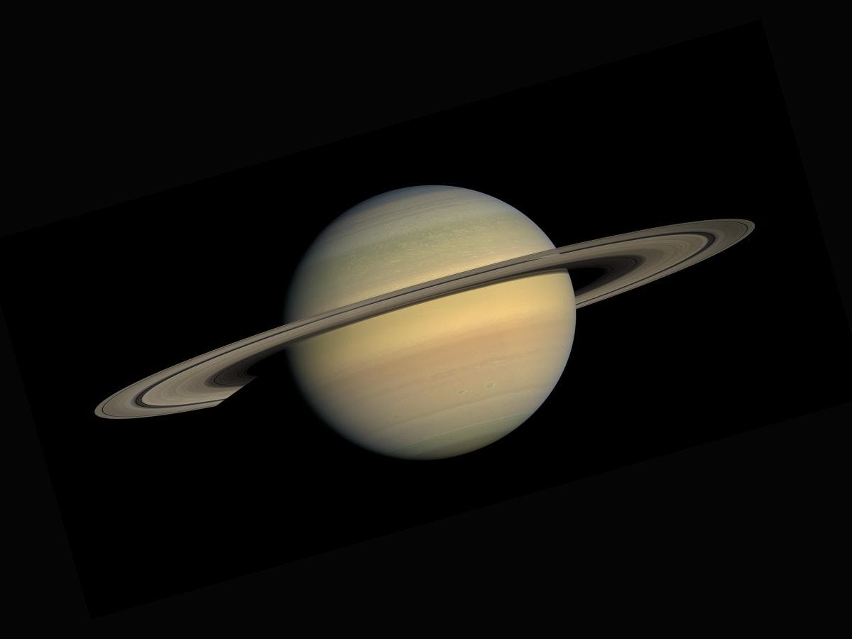 Saturn, as viewed by NASA probe