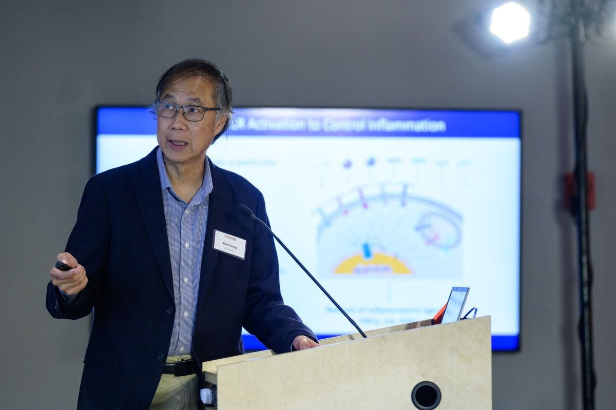 Columbia University researcher Kam Leong at Stevens CHI event
