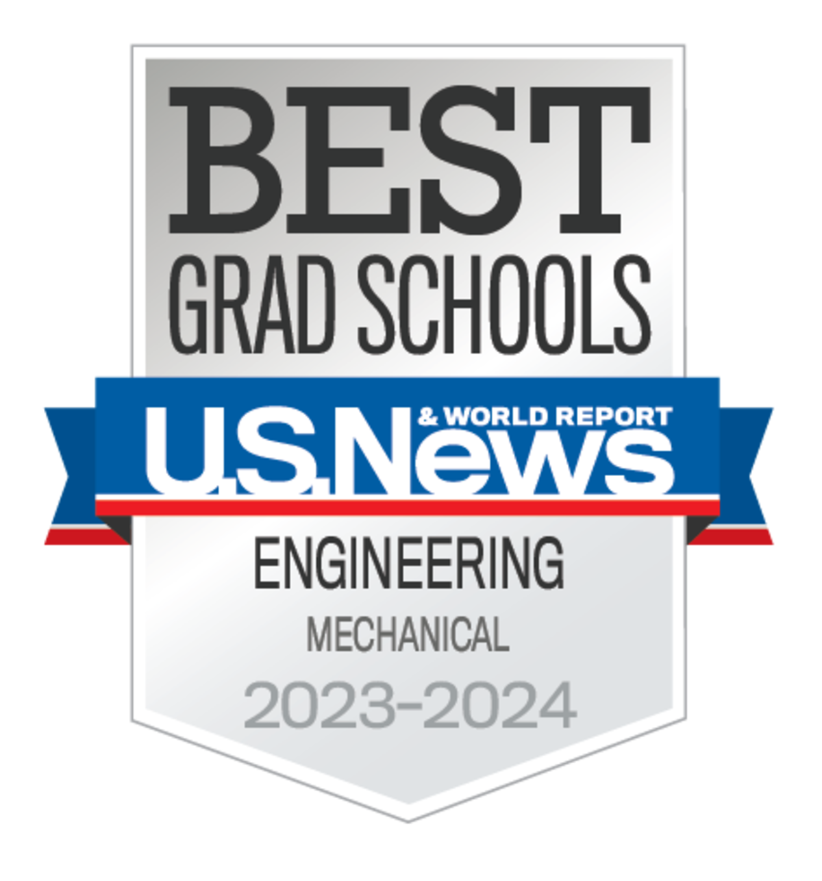 USNWR 2023-24 Best Grad Schools Mechanical Engineering Badge