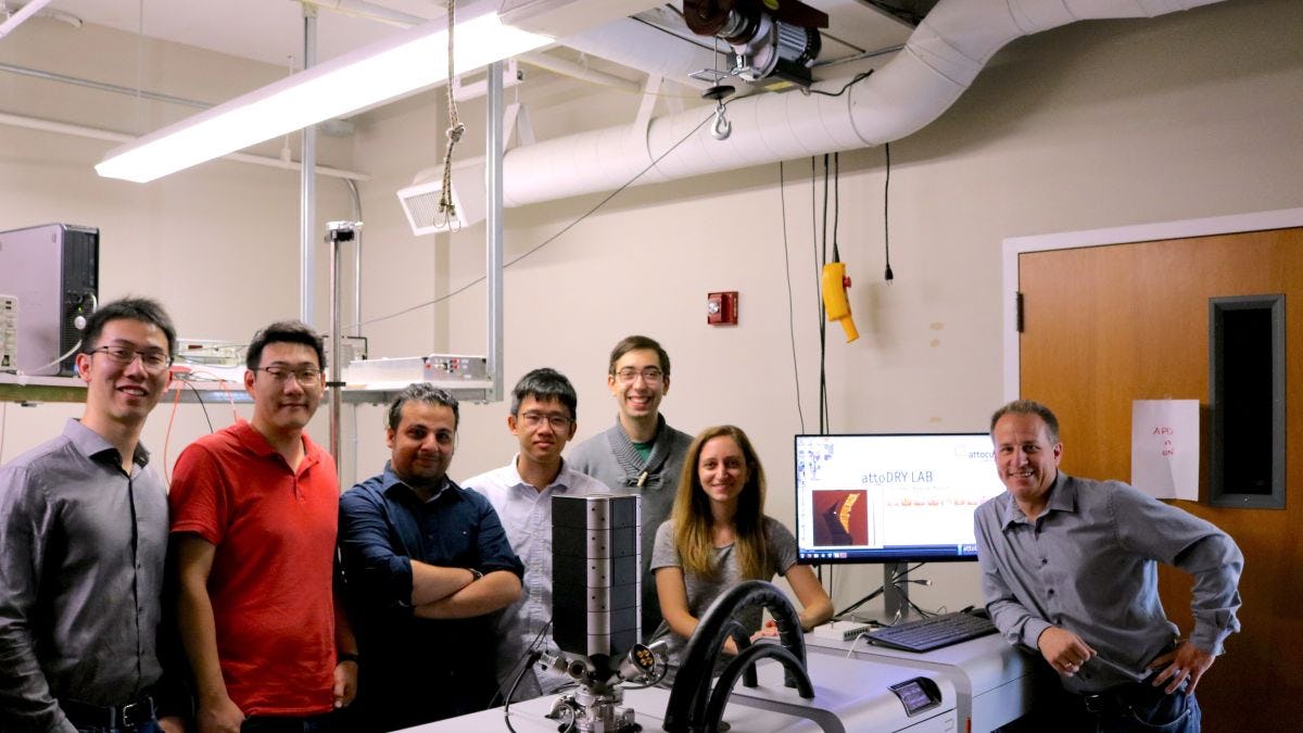 Stefan Strauf and his students in the NanoPhotonics Lab