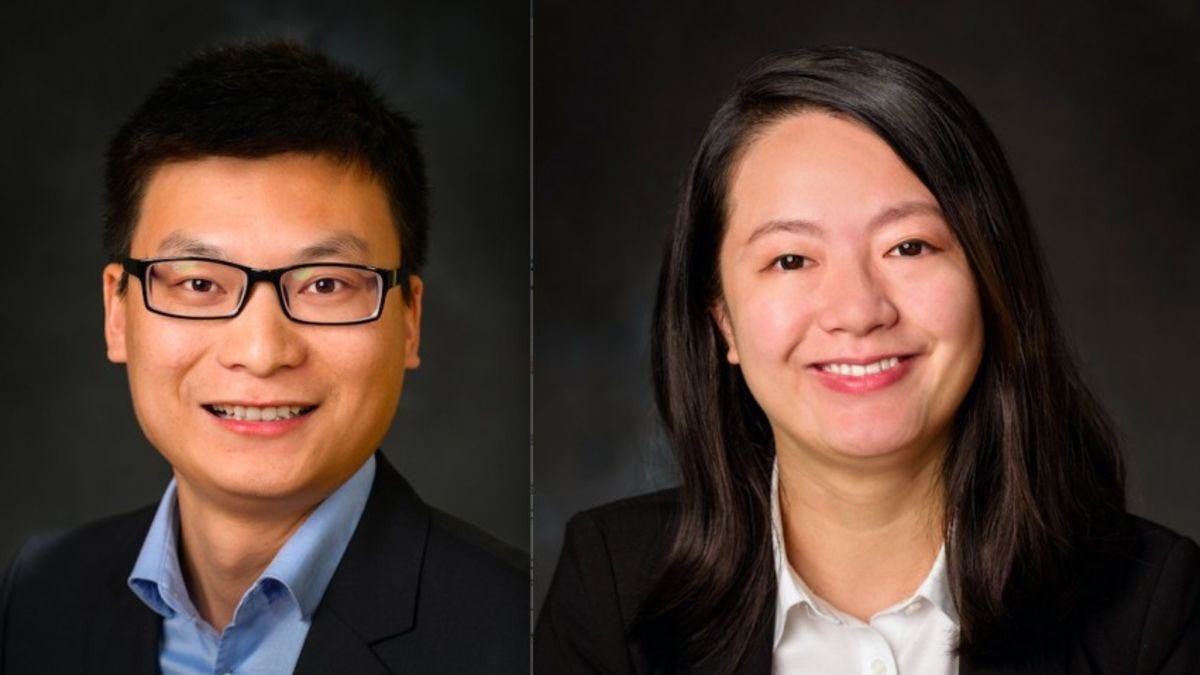 professors Hang Liu and Weina Meng