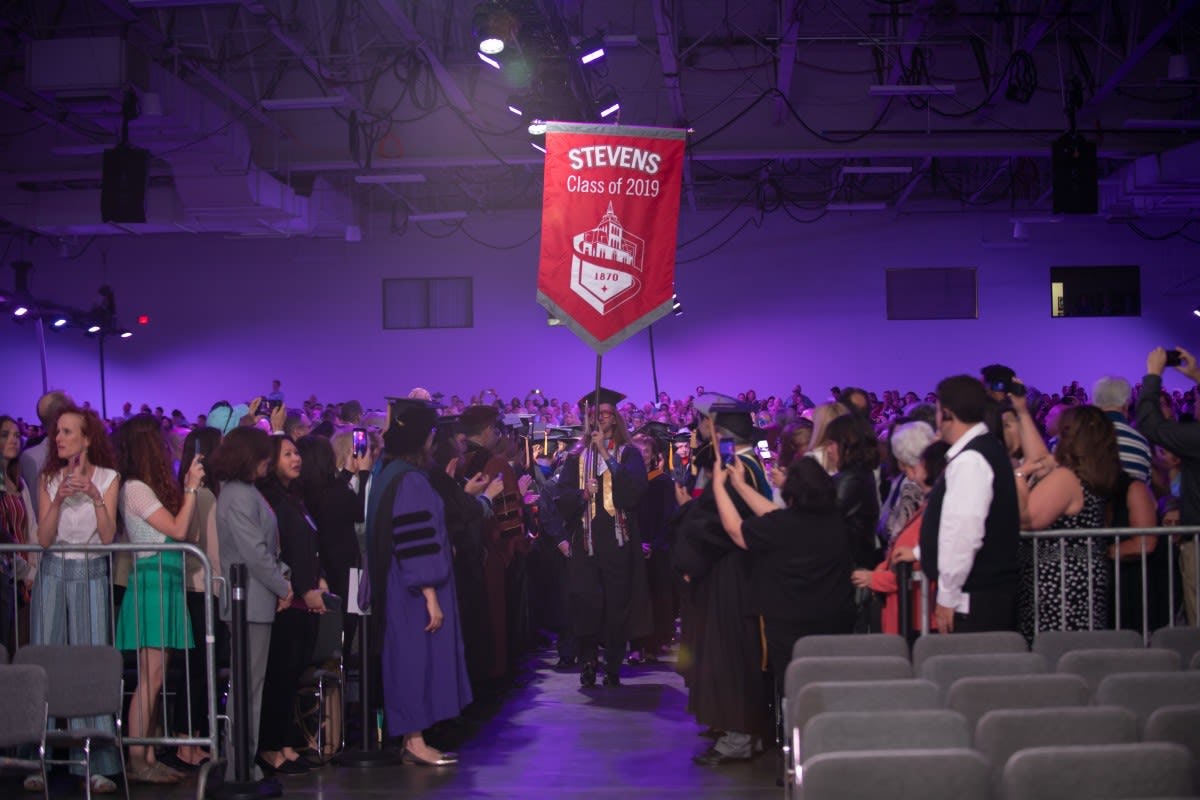Stevens' undergraduate Class of 2019 Academic Procession 
