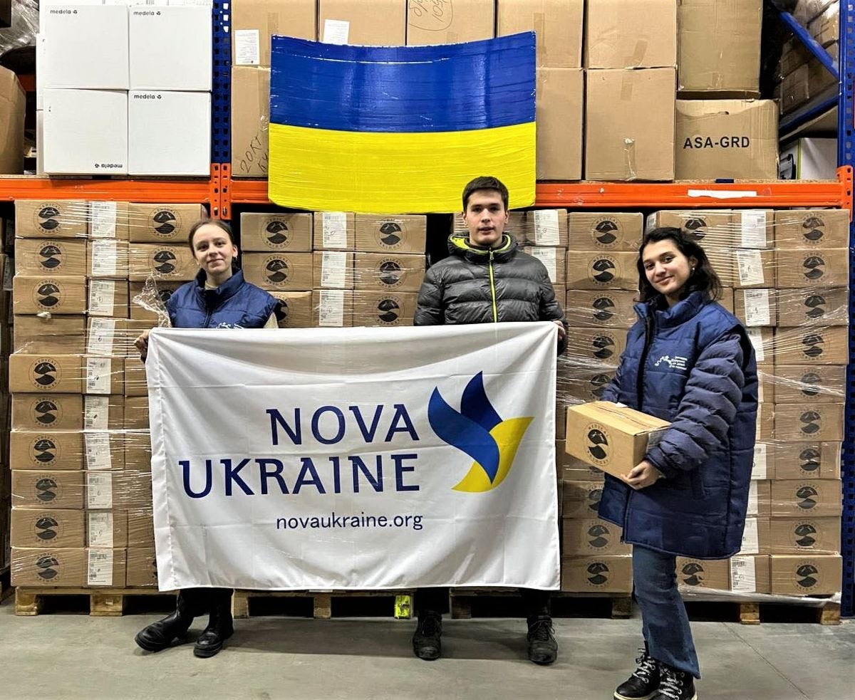 Nova Ukraine receives medical material from Medical Bridges 2022