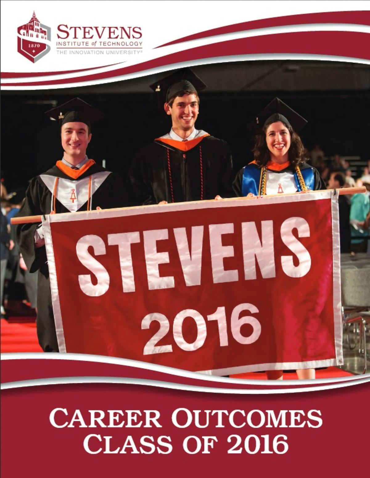 Snapshot of Stevens 2016 students at graduation