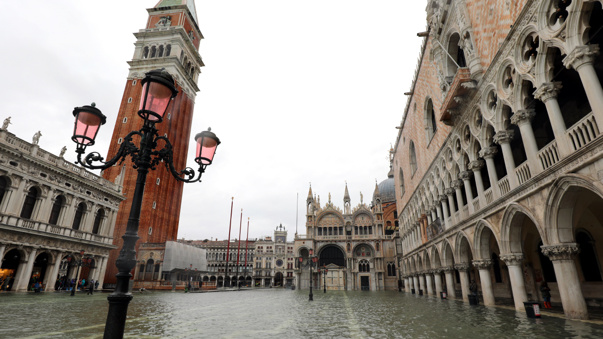 Flood in Venice, Italy