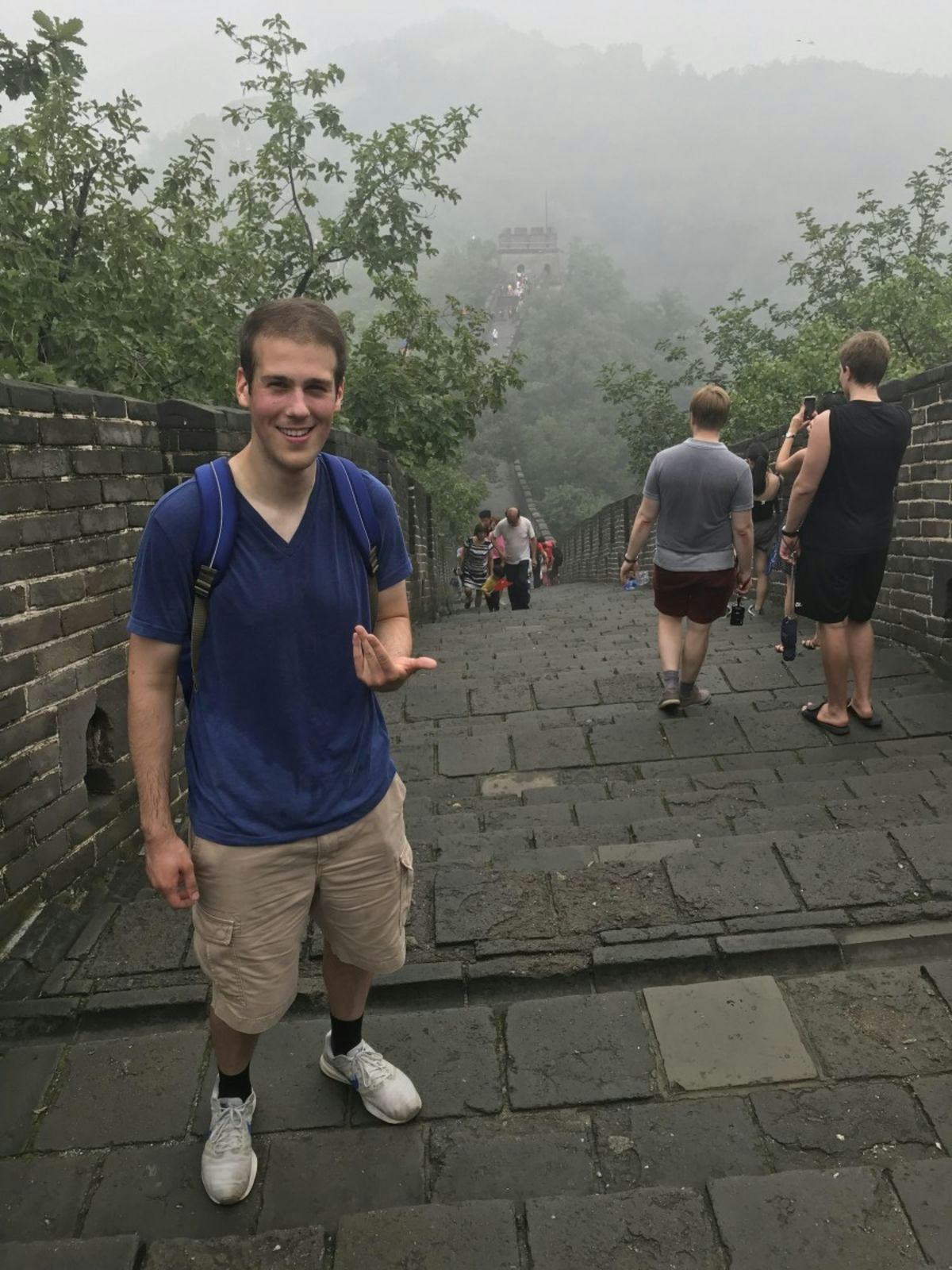 Matthew Falco on the Great Wall of China