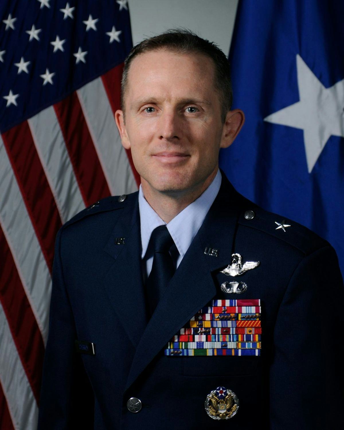 Portrait of John Cherrey in military uniform 