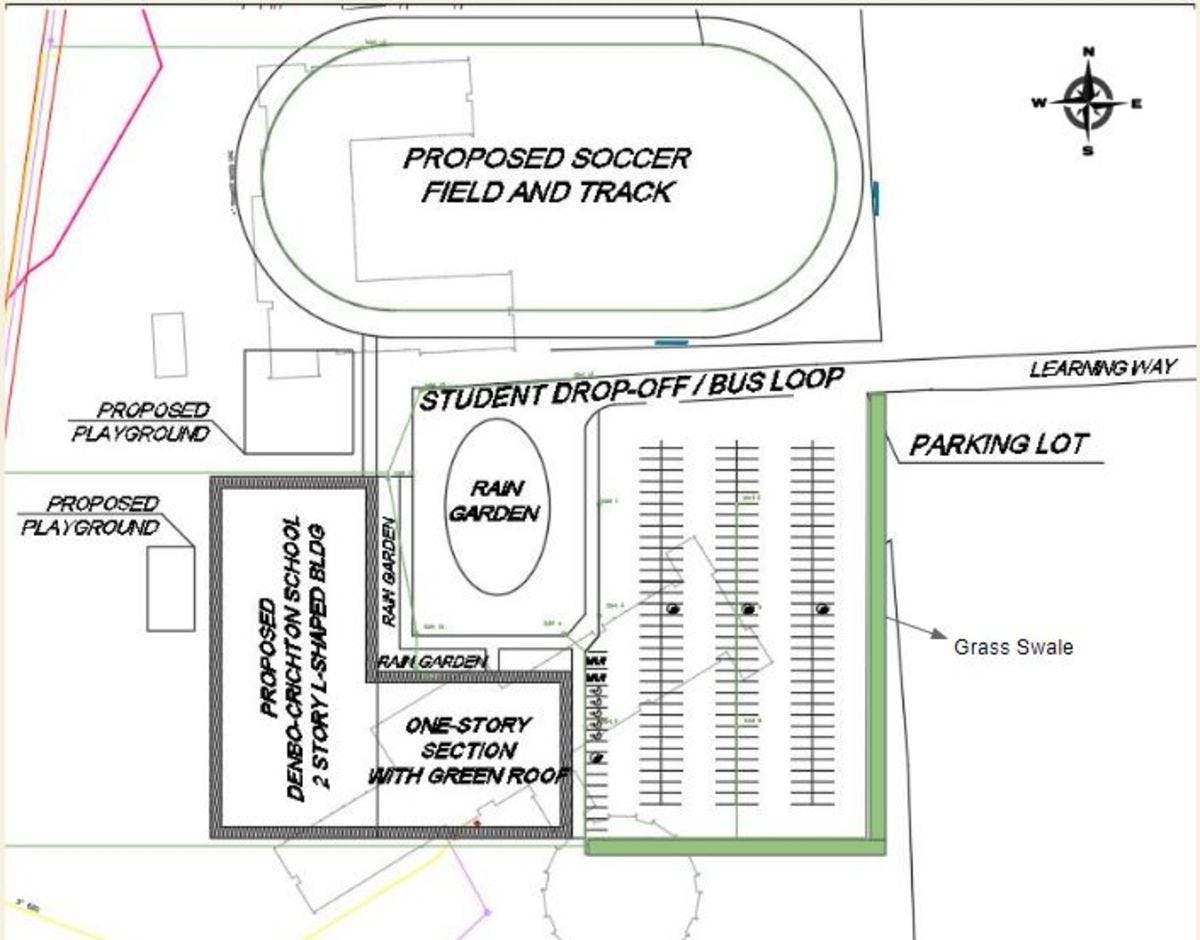 Site Plan for Denbo Elementary School