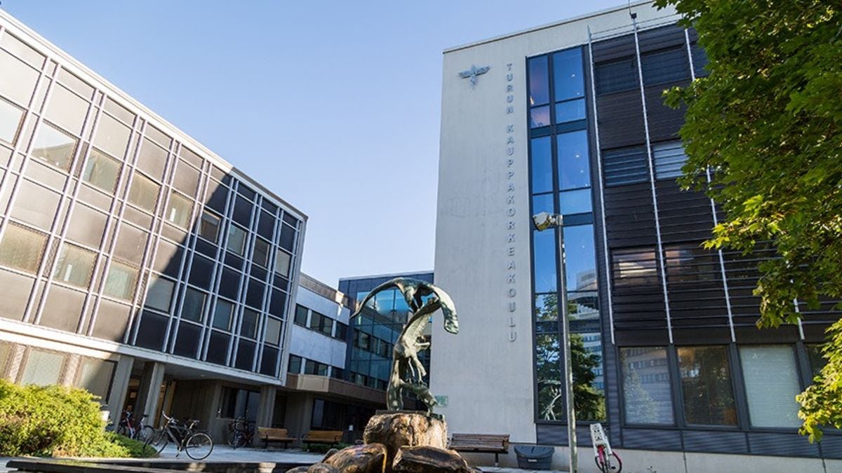 Photo of the University of Turku School of Economics in Finland.